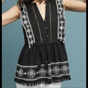 EUC Anthropologie Akemi+Kin Adelina Top